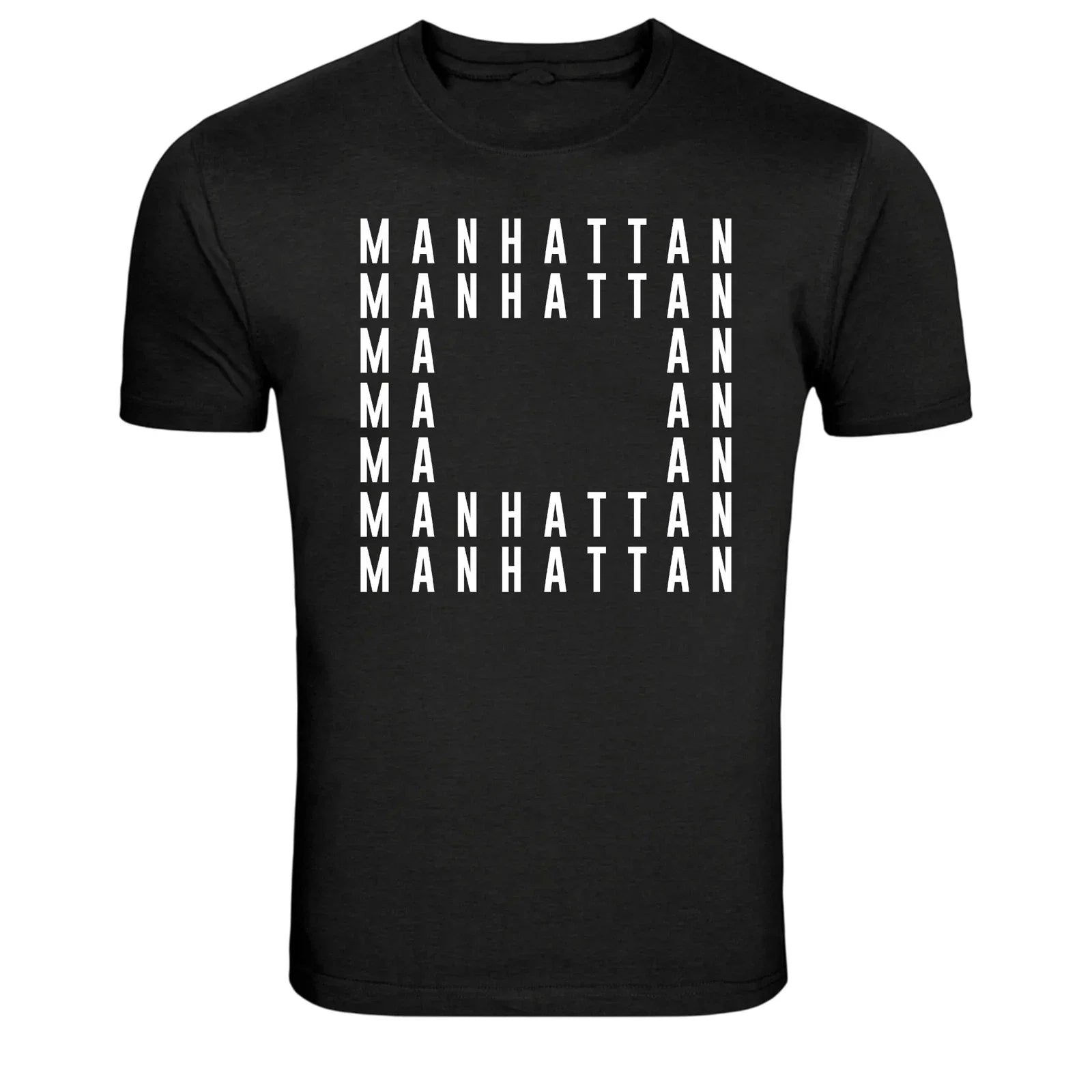 Manhattan New York Minimalist Typography Graphic T-Shirt NYC Urban Tee Unisex T-shirt, Sweatshirt, Hoodie, Long Sleeve Tee - T-Shirt, Sweatshirt, Hoodie