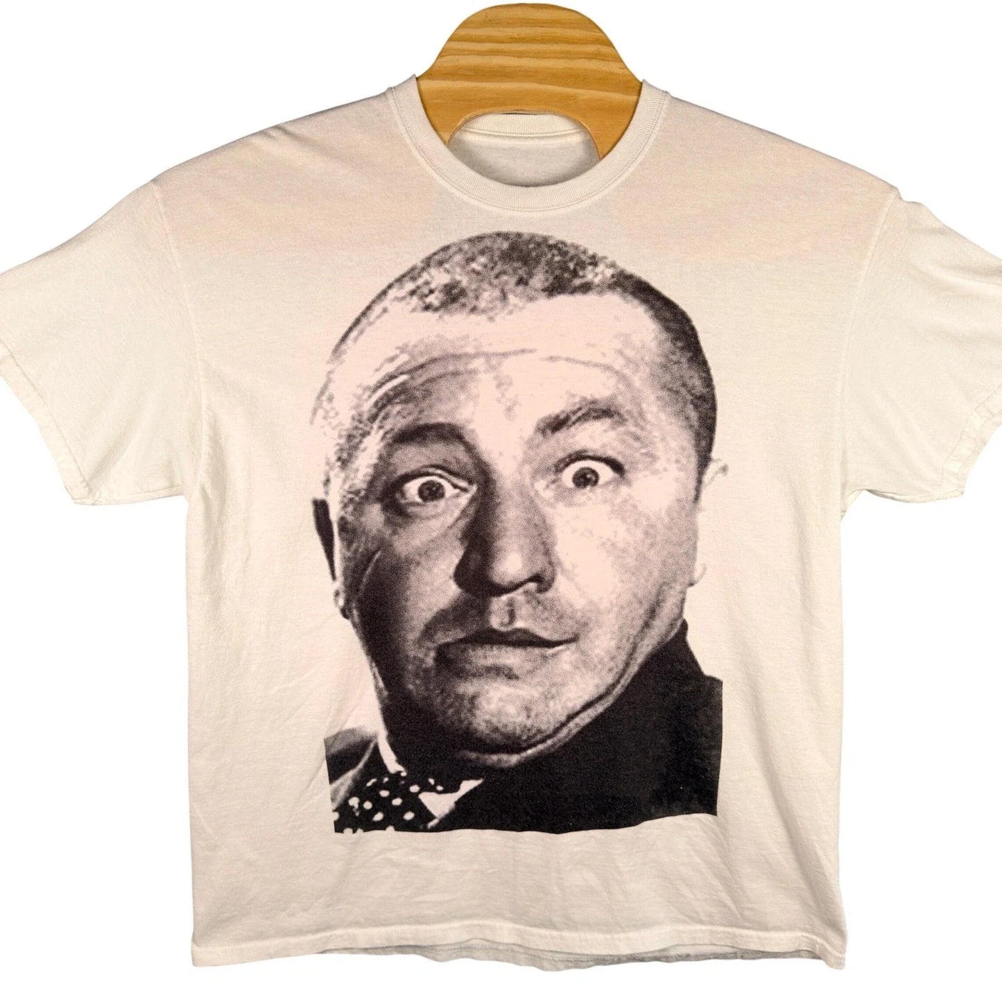 VINTAGE 90s The Three Stooges Curly Howard Graphic T-Shirt Mens XL White Comedy Unisex T-shirt, Sweatshirt, Hoodie, Long Sleeve Tee - T-Shirt, Sweatshirt, Hoodie