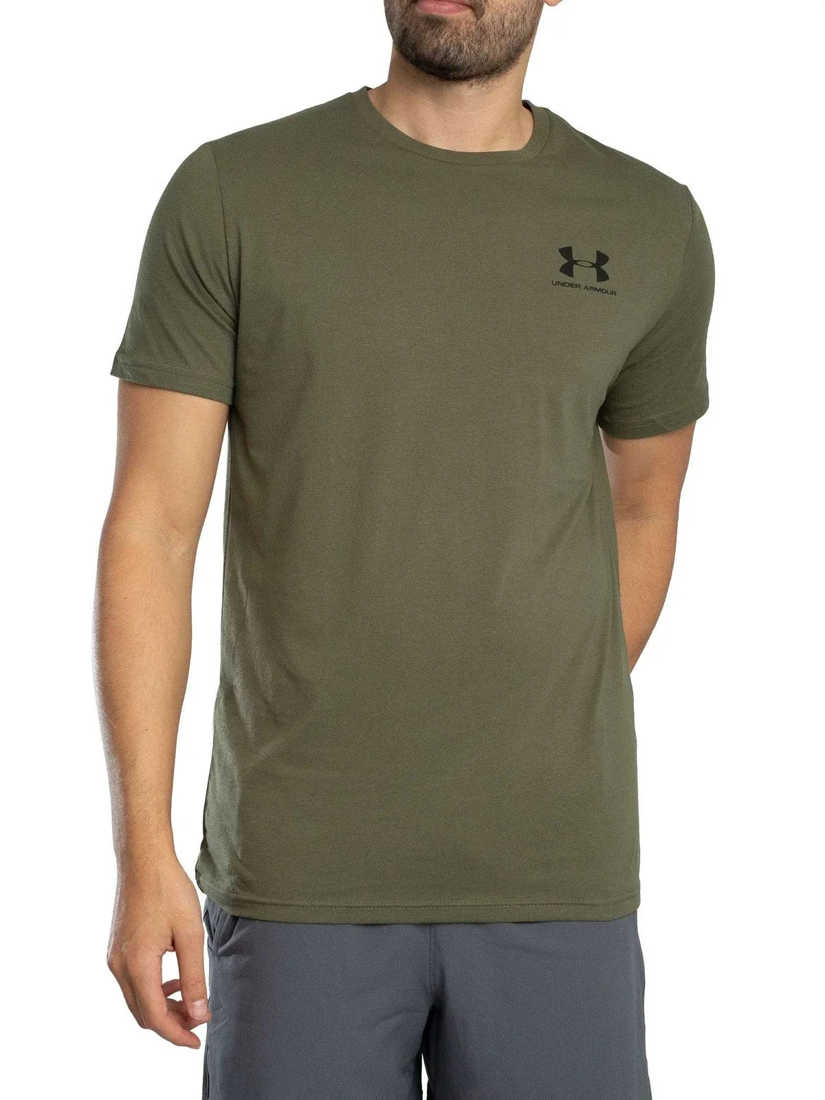 Under Armour Men's Loose Left Chest Logo T-Shirt, Green Unisex T-shirt, Sweatshirt, Hoodie, Long Sleeve Tee - T-Shirt, Sweatshirt, Hoodie