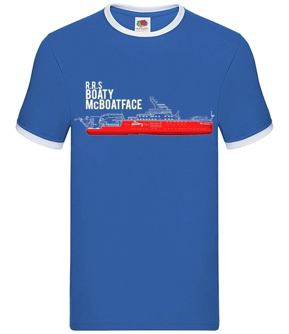 Rrs Boaty Mcboatface - Men's Ringer - Funny Internet Meme Boat Unisex T-shirt, Sweatshirt, Hoodie, Long Sleeve Tee - T-Shirt, Sweatshirt, Hoodie