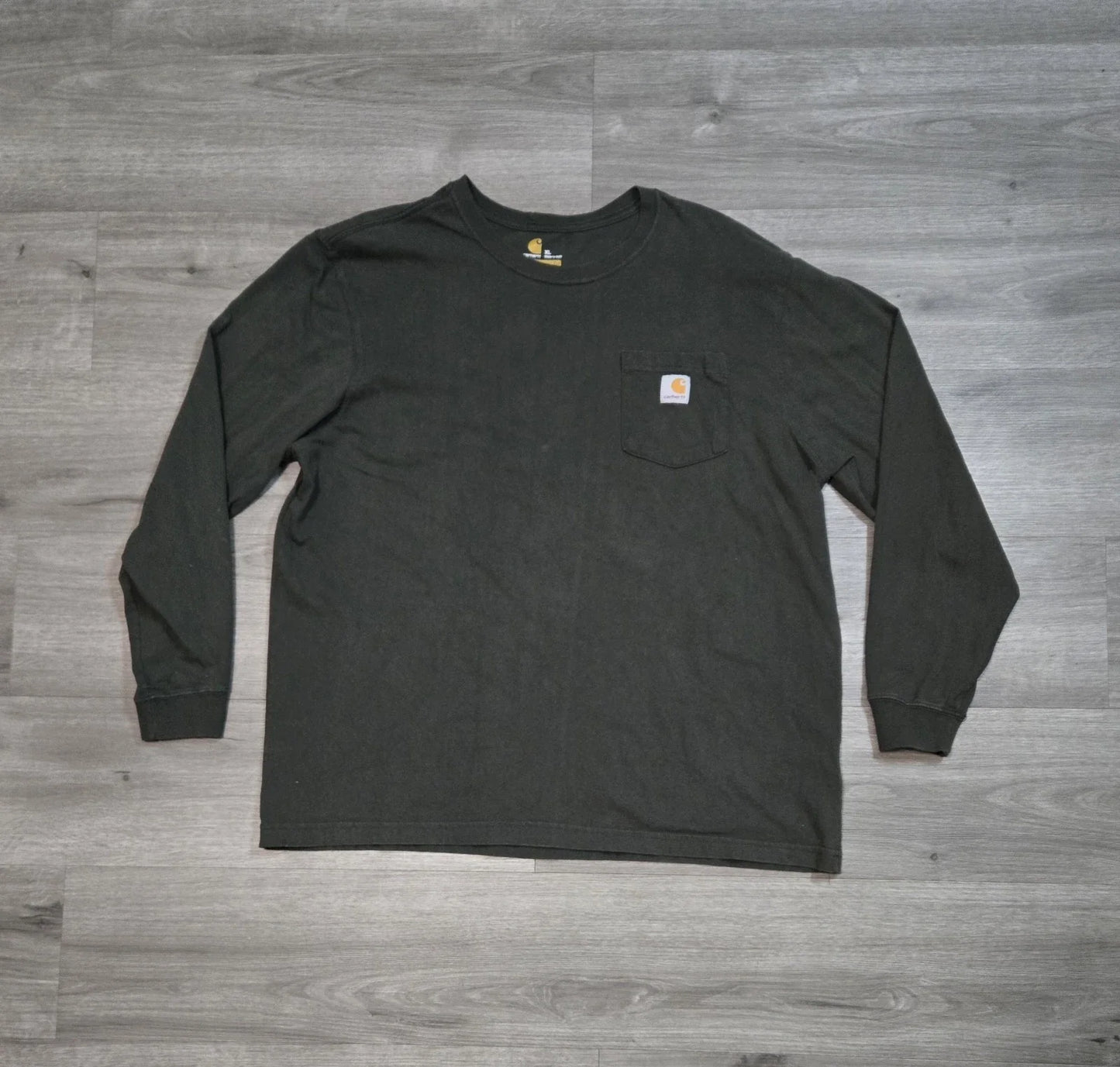 Carhartt Long Sleeve Pocket T-Shirt Mens XL Green Original Fit Work K126 Unisex T-shirt, Sweatshirt, Hoodie, Long Sleeve Tee - T-Shirt, Sweatshirt, Hoodie