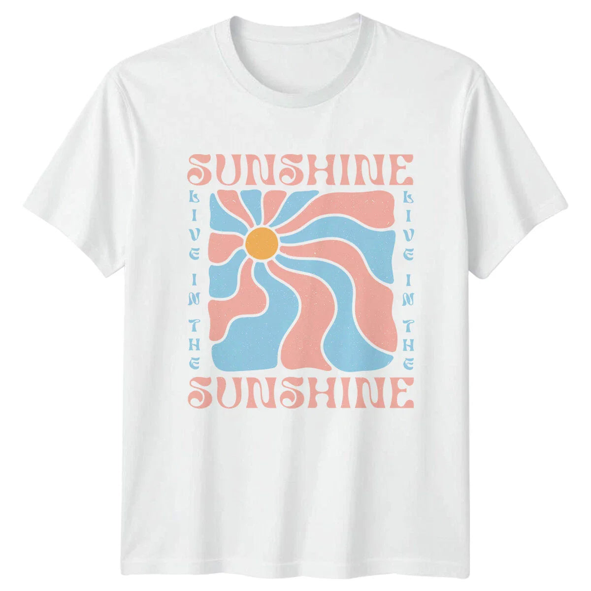 Sunshine T-Shirt Retro Wave Sun Boho Summer Graphic Tee Unisex T-shirt, Sweatshirt, Hoodie, Long Sleeve Tee - T-Shirt, Sweatshirt, Hoodie