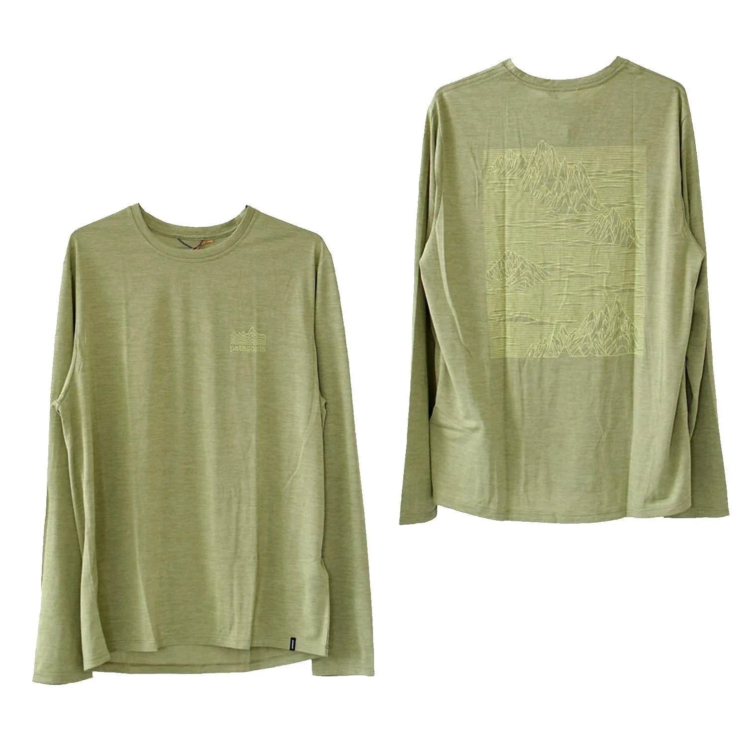 Patagonia Mens - Capilene Cool Daily Strataspire L/S T-shirt - Gumtree Green Unisex T-shirt, Sweatshirt, Hoodie, Long Sleeve Tee - T-Shirt, Sweatshirt, Hoodie