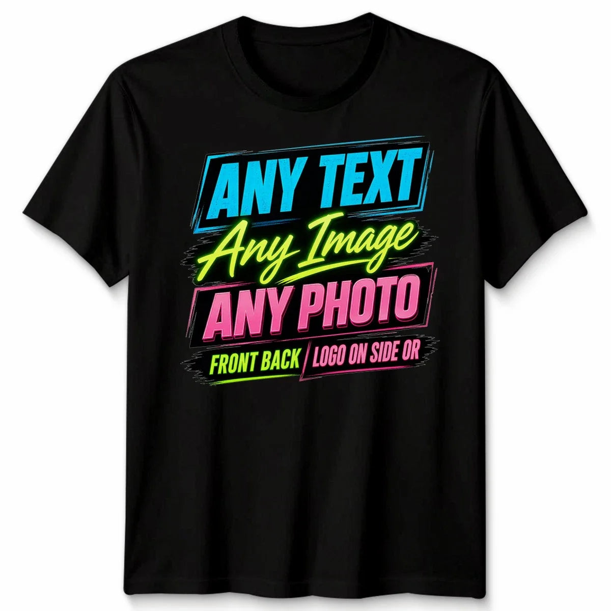Personalised Unisex T Shirts UK Custom Print With Any Text And Photo Tee Unisex T-shirt, Sweatshirt, Hoodie, Long Sleeve Tee - T-Shirt, Sweatshirt, Hoodie