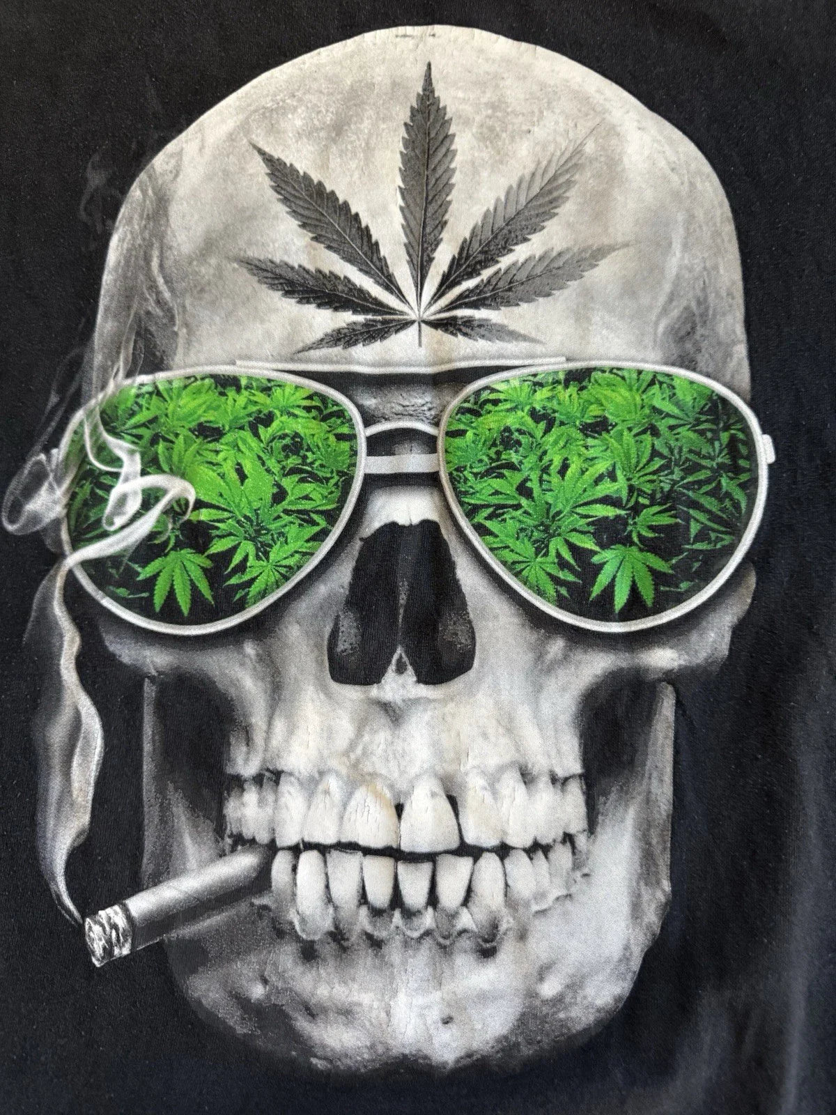 Skull Face Rare Graphic Art T Shirt Black sz Large Short Sleeve Cotton L Y2K Unisex T-shirt, Sweatshirt, Hoodie, Long Sleeve Tee - T-Shirt, Sweatshirt, Hoodie