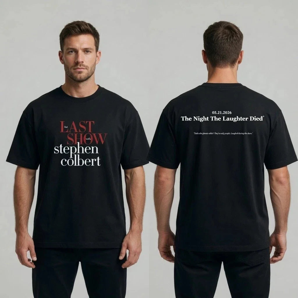 Late Night Final Show 2026 Shirt The Night The Laughter Died Oversized Tee Unisex T-shirt, Sweatshirt, Hoodie, Long Sleeve Tee - T-Shirt, Sweatshirt, Hoodie