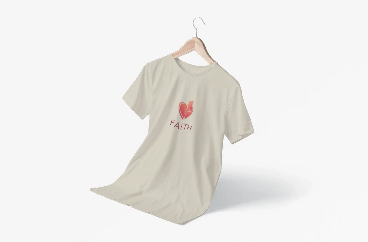 Faith heart butterfly T-Shirt | Faith typography Unisex T-shirt, Sweatshirt, Hoodie, Long Sleeve Tee - T-Shirt, Sweatshirt, Hoodie