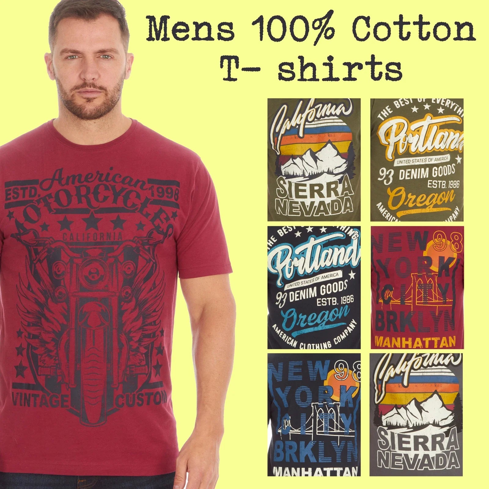 Mens Tshirts T shirt Tee Summer Medium Large X-Large XX-Large 100% Cotton Red UK Unisex T-shirt, Sweatshirt, Hoodie, Long Sleeve Tee - T-Shirt, Sweatshirt, Hoodie
