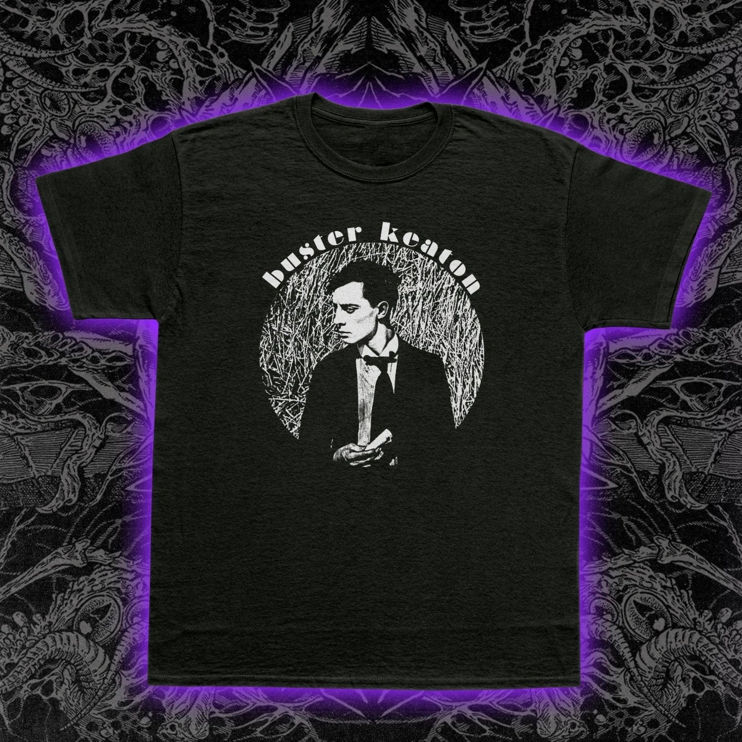 Buster Keaton T-Shirt Silent Film Star Vintage Cinema Graphic Tee Classic Actor Unisex T-shirt, Sweatshirt, Hoodie, Long Sleeve Tee - T-Shirt, Sweatshirt, Hoodie