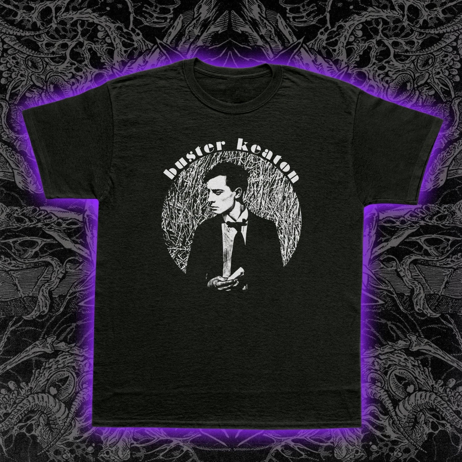 Buster Keaton T-Shirt Silent Film Star Vintage Cinema Graphic Tee Classic Actor Unisex T-shirt, Sweatshirt, Hoodie, Long Sleeve Tee - T-Shirt, Sweatshirt, Hoodie