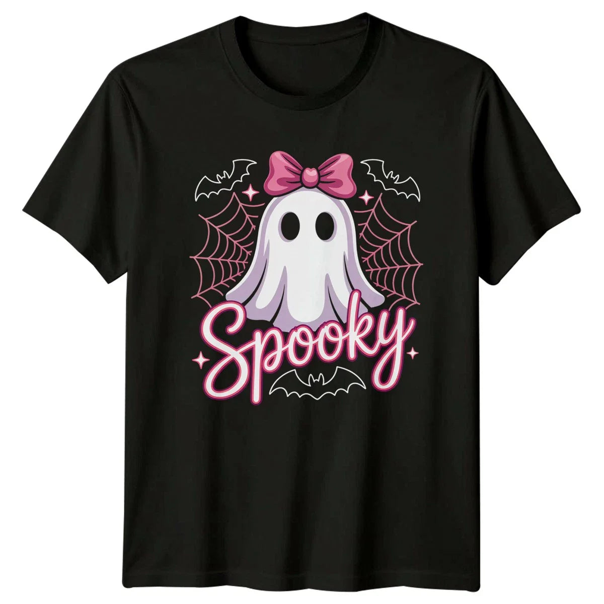 Spooky Ghost Halloween Holidays Occasions Mens Womens Graphic Tee Cute Design Unisex T-shirt, Sweatshirt, Hoodie, Long Sleeve Tee - T-Shirt, Sweatshirt, Hoodie
