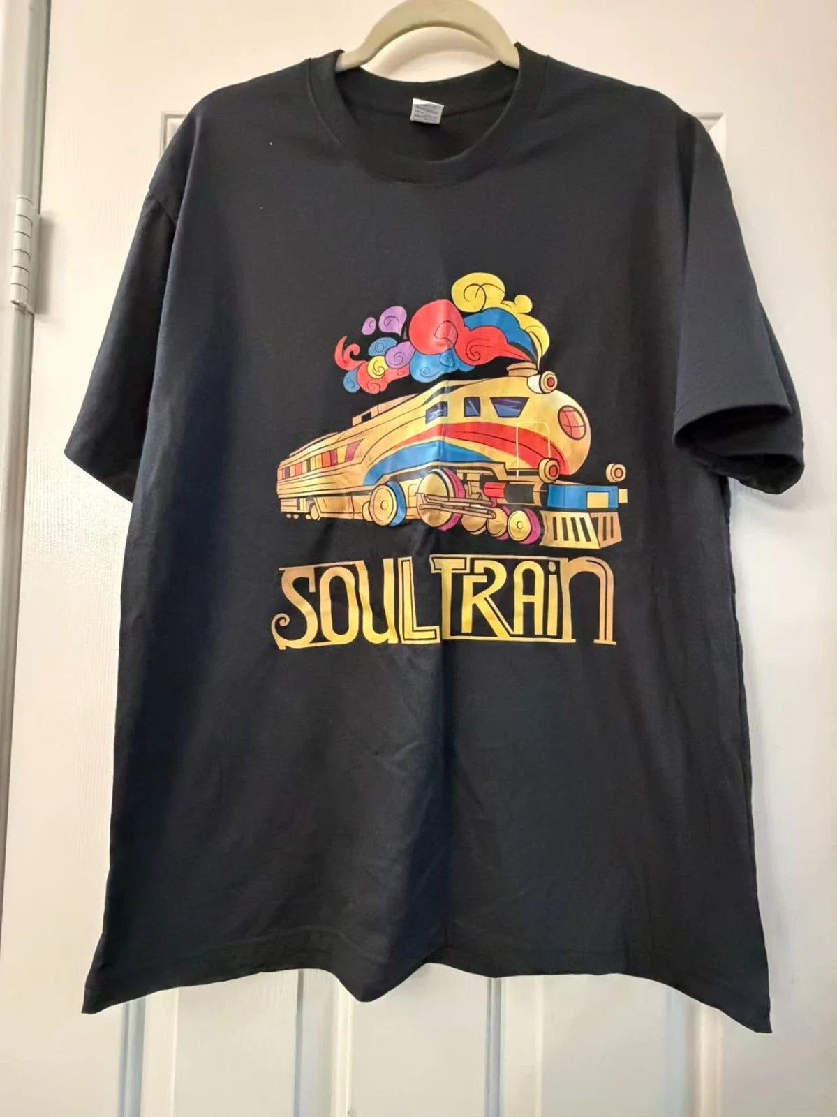 Soul Train Graphic T-Shirt Funk Disco Train Retro Music Black Tee Unisex T-shirt, Sweatshirt, Hoodie, Long Sleeve Tee - T-Shirt, Sweatshirt, Hoodie