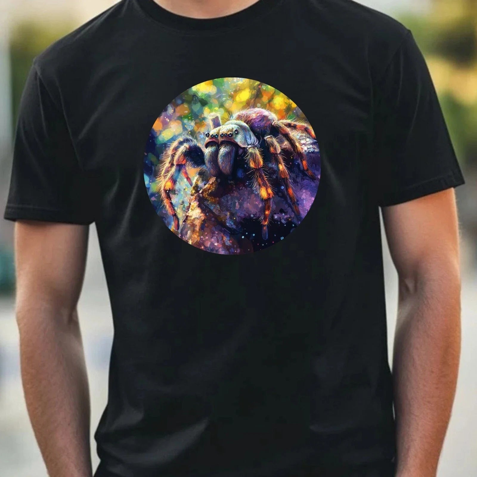 Mens Tarantula Portrait Motif Cotton T-Shirt Size XS to 5XL Unisex T-shirt, Sweatshirt, Hoodie, Long Sleeve Tee - T-Shirt, Sweatshirt, Hoodie