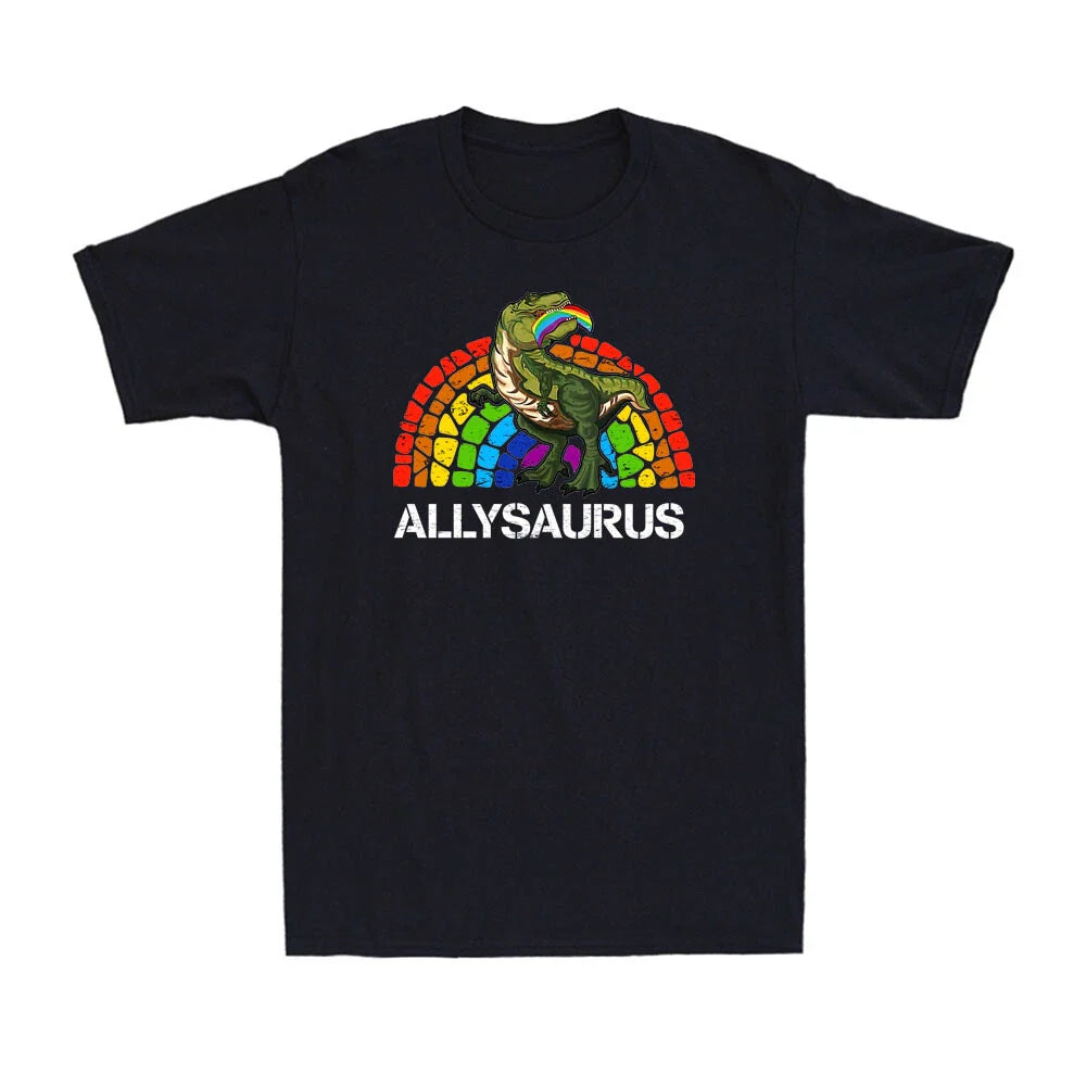 Allysaurus Dinosaur In Rainbow Flag For Ally LGBT Pride Gift Novelty T-Shirt Unisex T-shirt, Sweatshirt, Hoodie, Long Sleeve Tee - T-Shirt, Sweatshirt, Hoodie
