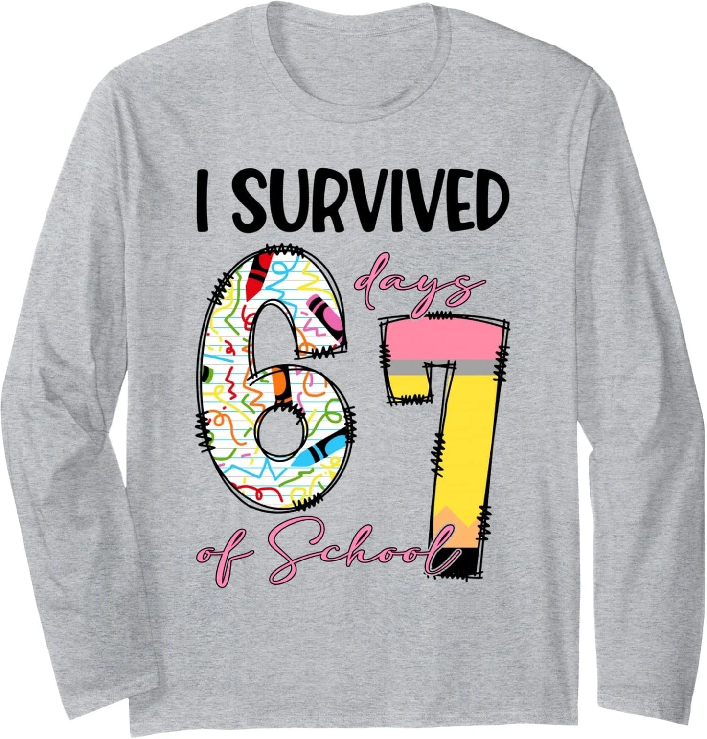 Six Seven Meme Funny 6 7 for Students Teachers Long Sleeve T-Shirt Unisex T-shirt, Sweatshirt, Hoodie, Long Sleeve Tee - T-Shirt, Sweatshirt, Hoodie