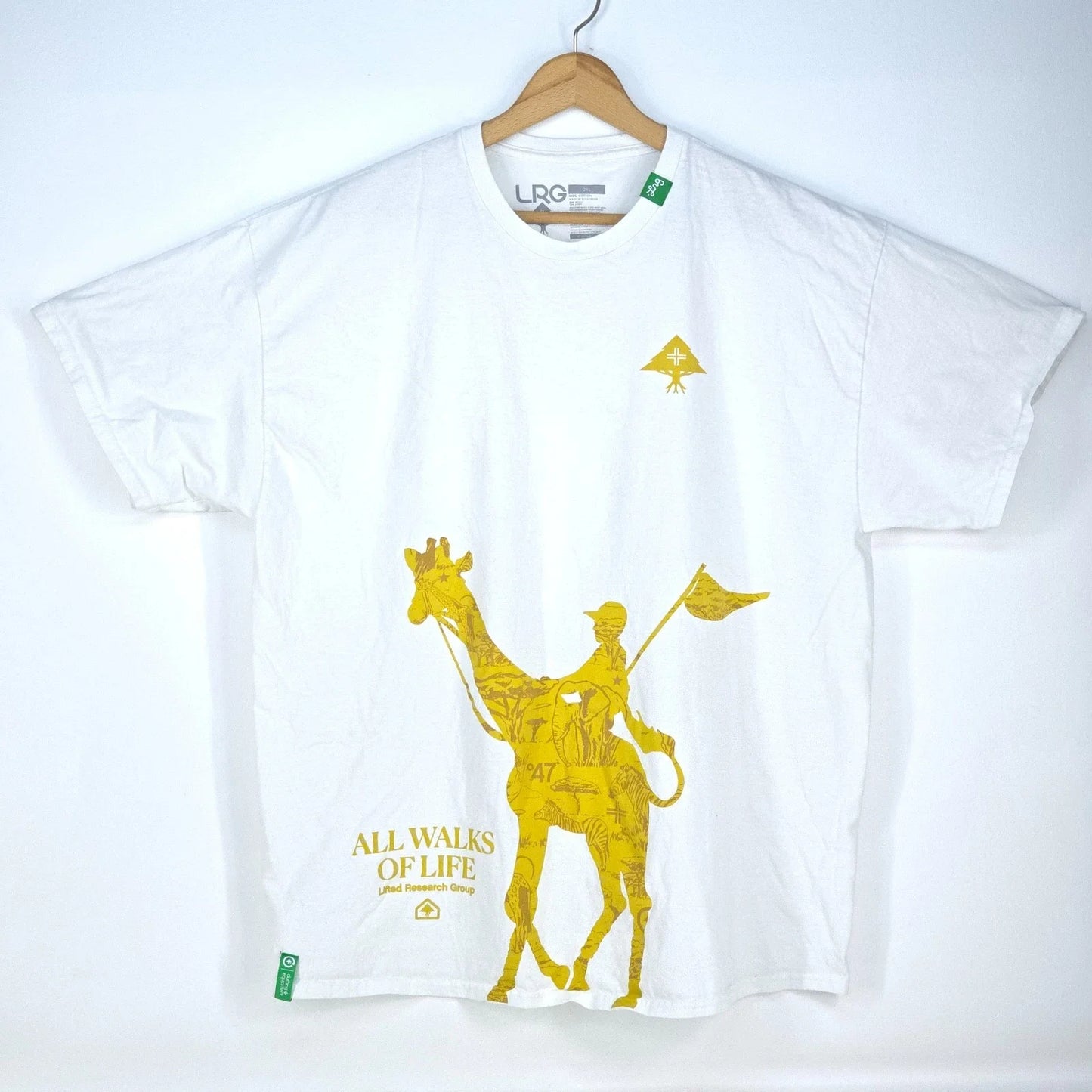LRG All Walks Of Life Giraffe Graphic Print T Shirt Men's 2XL Skater Streetwear Unisex T-shirt, Sweatshirt, Hoodie, Long Sleeve Tee - T-Shirt, Sweatshirt, Hoodie