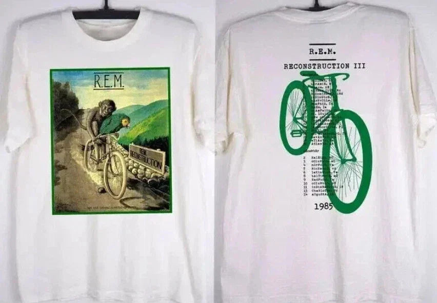 1985 R.E.M. Reconstruction III Tour T-Shirt, 80s REM Rock Band Shirt Unisex T-shirt, Sweatshirt, Hoodie, Long Sleeve Tee - T-Shirt, Sweatshirt, Hoodie