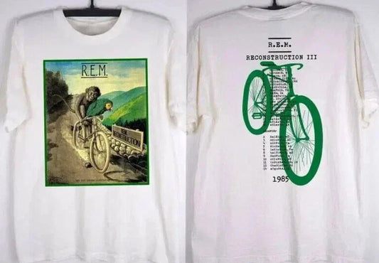 1985 R.E.M. Reconstruction III Tour T-Shirt, 80s REM Rock Band Shirt Unisex T-shirt, Sweatshirt, Hoodie, Long Sleeve Tee - T-Shirt, Sweatshirt, Hoodie
