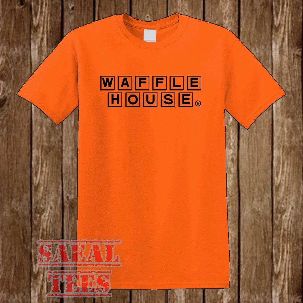 Waffle House Retro Restaurant Men's Orange Size S-5XL Unisex T-shirt, Sweatshirt, Hoodie, Long Sleeve Tee - T-Shirt, Sweatshirt, Hoodie