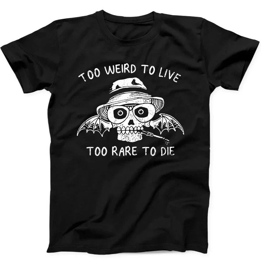 Too Weird To Live Too Rare To Die Gonzo Funny Gift Tee  T Shirt 375 Unisex T-shirt, Sweatshirt, Hoodie, Long Sleeve Tee - T-Shirt, Sweatshirt, Hoodie