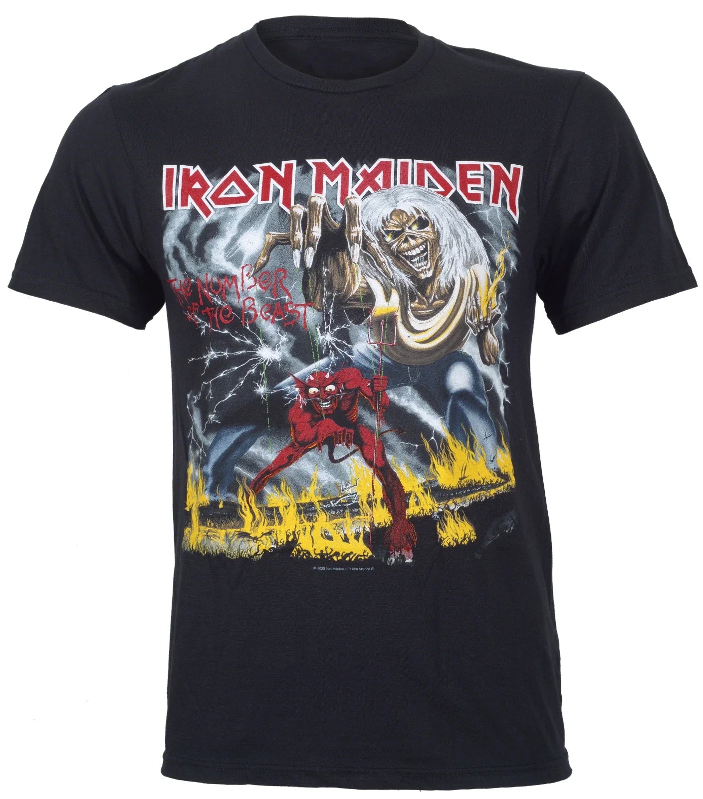 Iron Maiden Number Of The Beast T Shirt NOTB Black Official New S M L XL XXL Unisex T-shirt, Sweatshirt, Hoodie, Long Sleeve Tee - T-Shirt, Sweatshirt, Hoodie