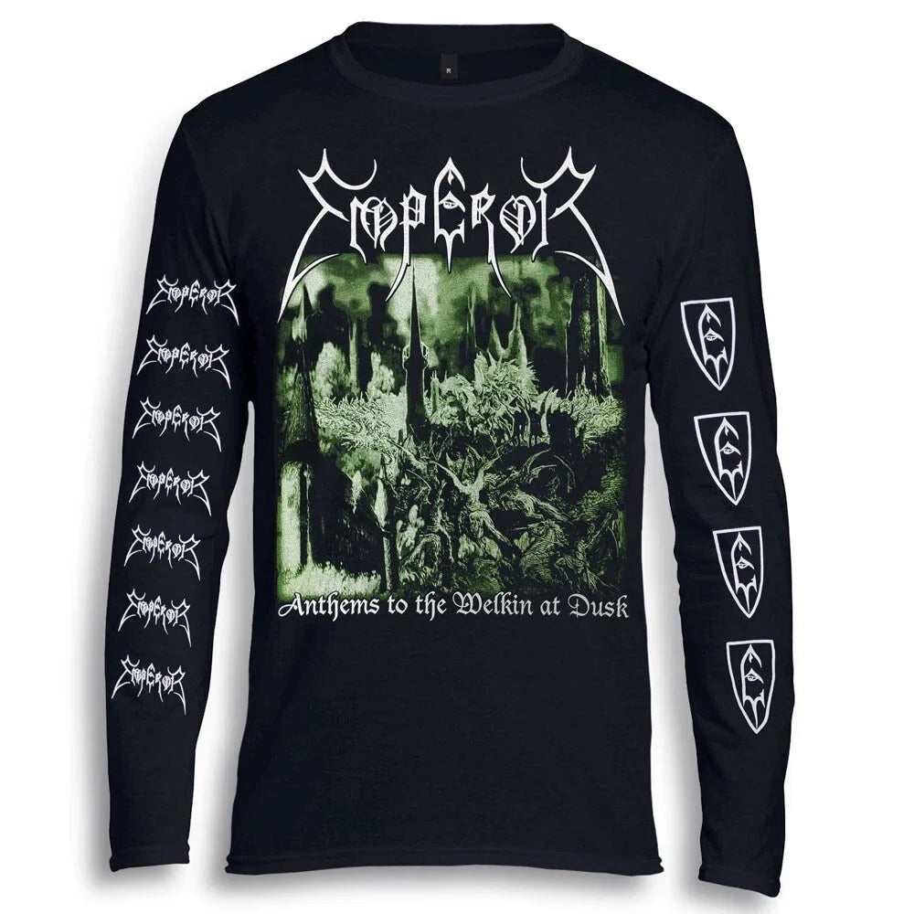 Emperor - Anthems to the Welkin at Dusk Long Sleeve black mayhem Unisex T-shirt, Sweatshirt, Hoodie, Long Sleeve Tee - T-Shirt, Sweatshirt, Hoodie