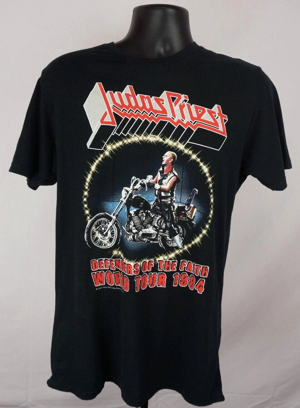 Judas Priest 1984 World Tour Shirt Men's XL Black Graphic Shirt New Unisex T-shirt, Sweatshirt, Hoodie, Long Sleeve Tee - T-Shirt, Sweatshirt, Hoodie
