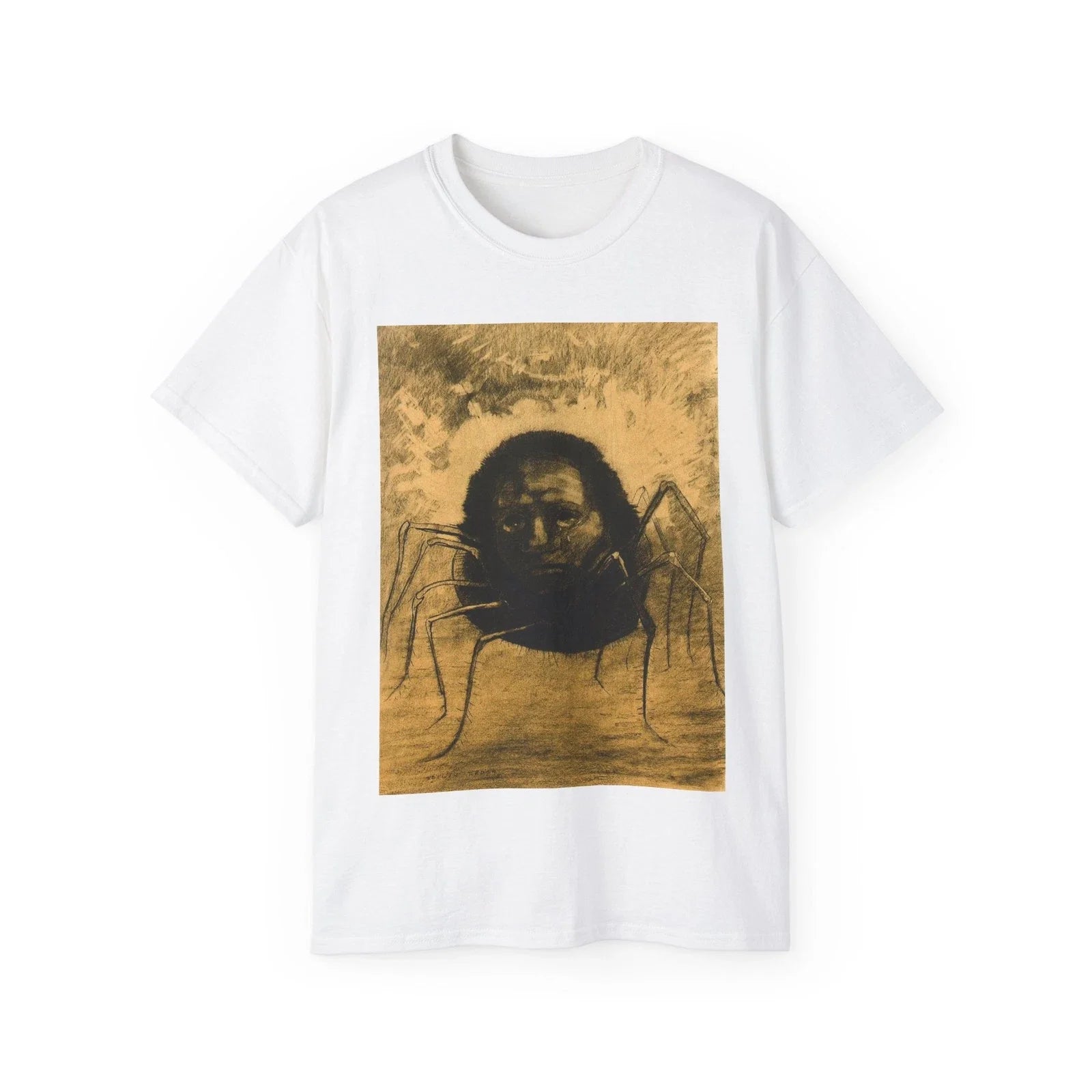The Crying Spider T-Shirt, Odilon Redon Creepy Spider Tee, Horror Art T-Shirt Unisex T-shirt, Sweatshirt, Hoodie, Long Sleeve Tee - T-Shirt, Sweatshirt, Hoodie