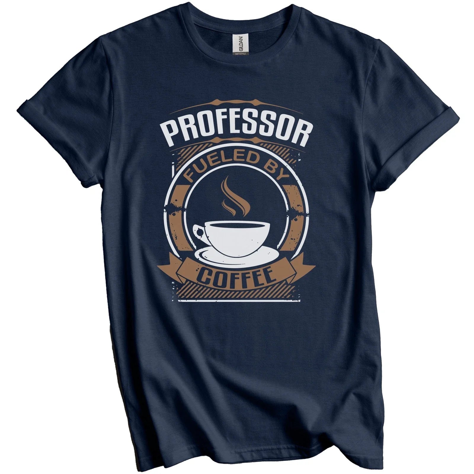 Professor Fueled By Coffee Funny Graphic T-Shirt Unisex T-shirt, Sweatshirt, Hoodie, Long Sleeve Tee - T-Shirt, Sweatshirt, Hoodie