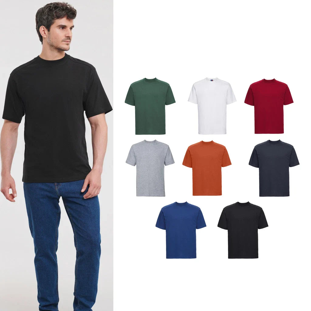 Russell Europe Workwear t-shirt 0R010M0 - Double-layered shoulder panels Unisex T-shirt, Sweatshirt, Hoodie, Long Sleeve Tee - T-Shirt, Sweatshirt, Hoodie