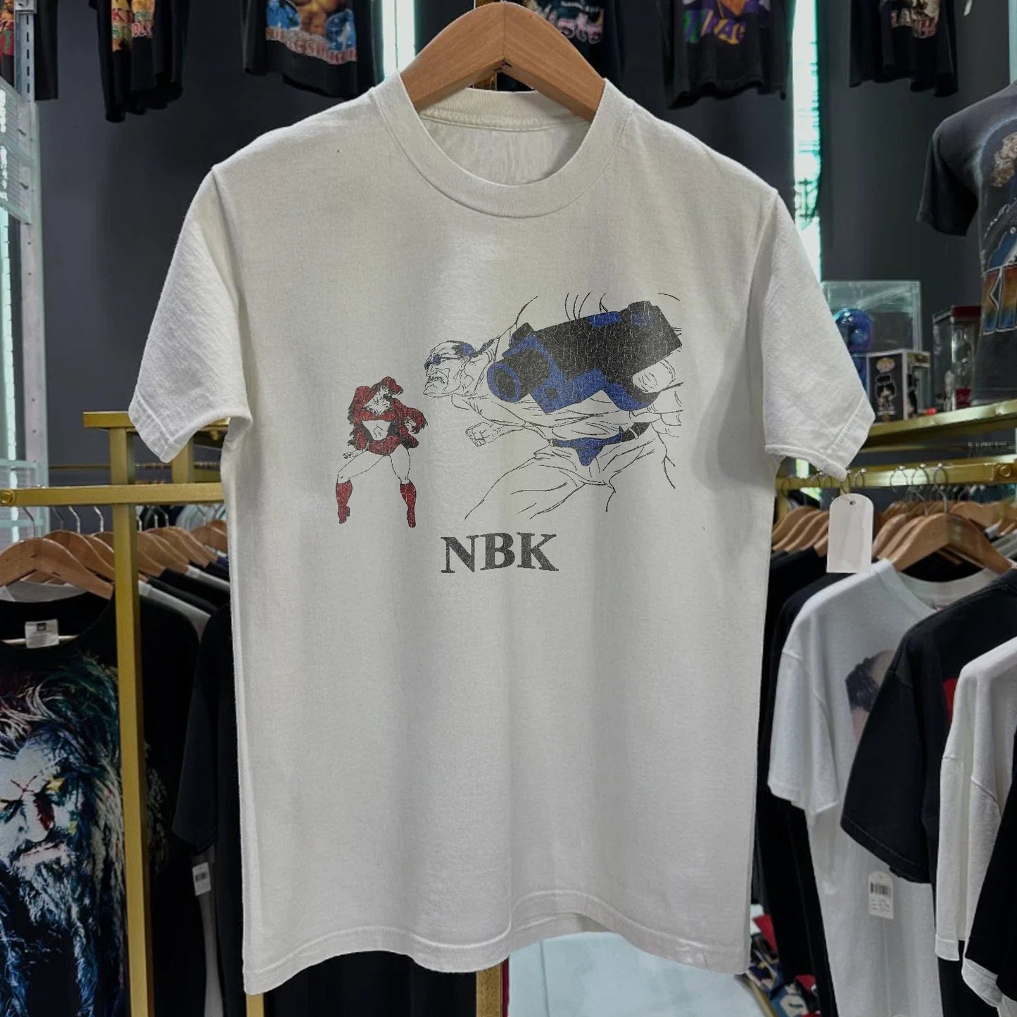 1994 Nbk 'Anime Edition' Washed T-Shirt White L Unisex T-shirt, Sweatshirt, Hoodie, Long Sleeve Tee - T-Shirt, Sweatshirt, Hoodie