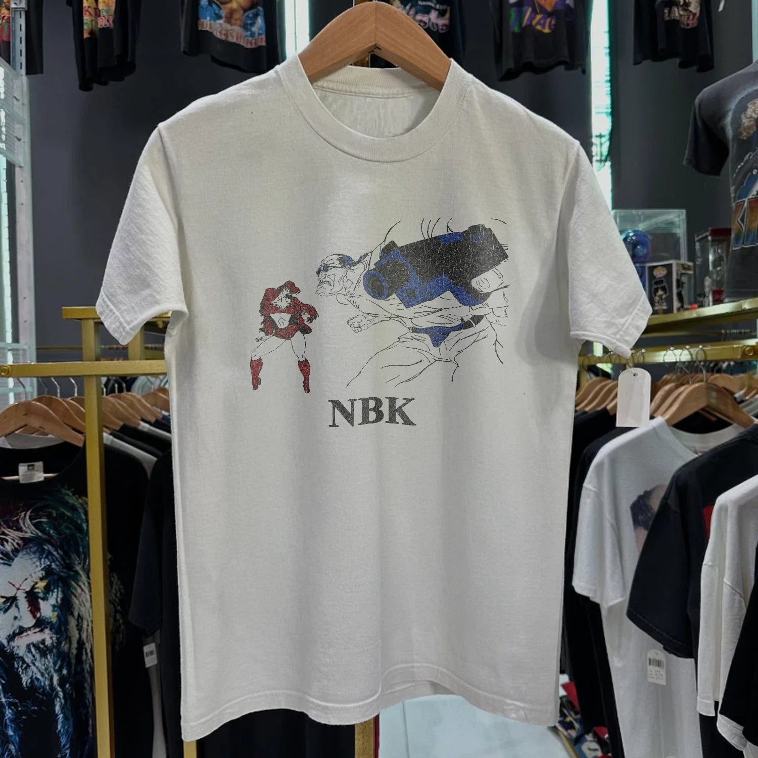 1994 Nbk 'Anime Edition' Washed T-Shirt White L Unisex T-shirt, Sweatshirt, Hoodie, Long Sleeve Tee - T-Shirt, Sweatshirt, Hoodie