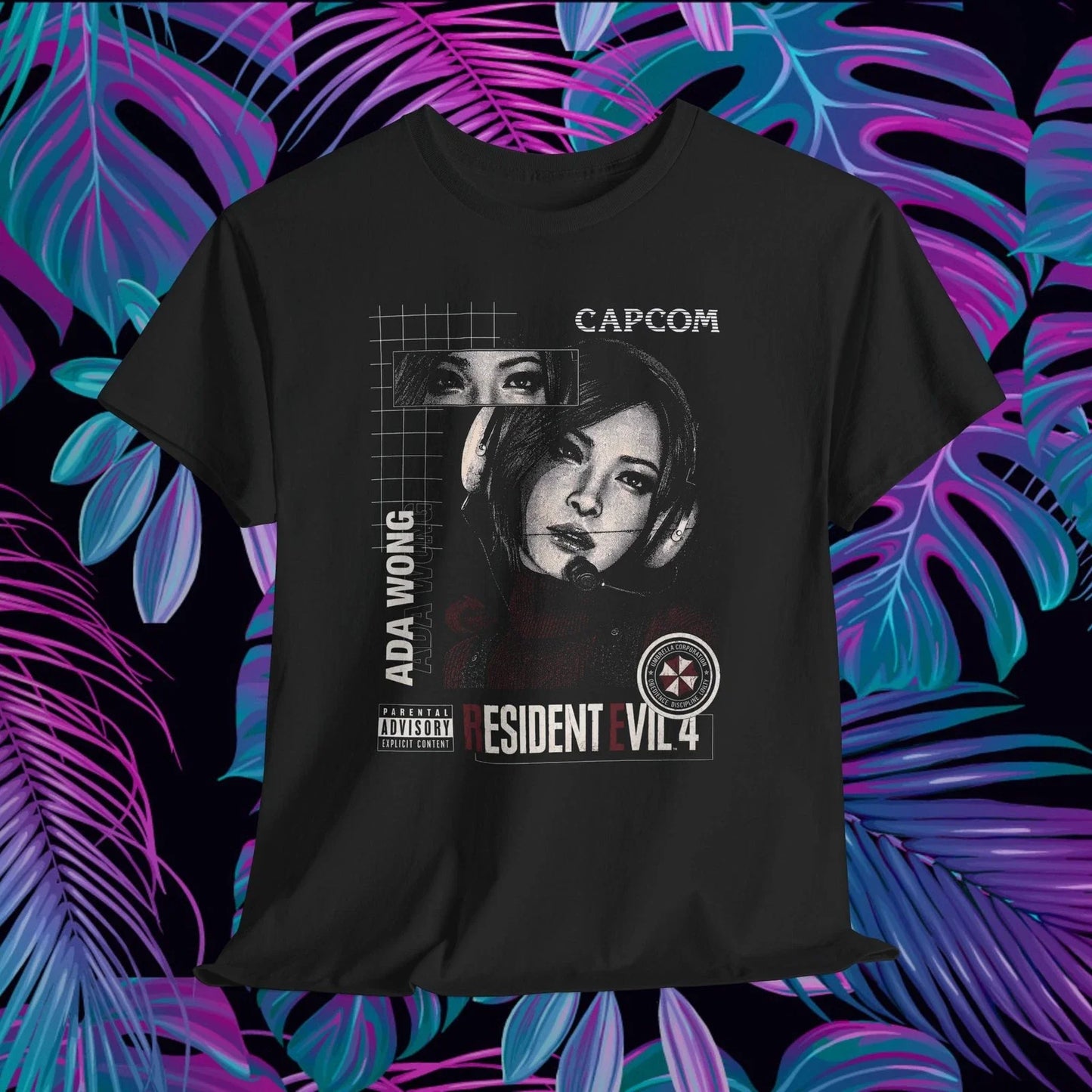Ada Wong Resident Evil 4 Shirt Capcom Umbrella Corp Graphic Tee Y2K Unisex T-shirt, Sweatshirt, Hoodie, Long Sleeve Tee - T-Shirt, Sweatshirt, Hoodie