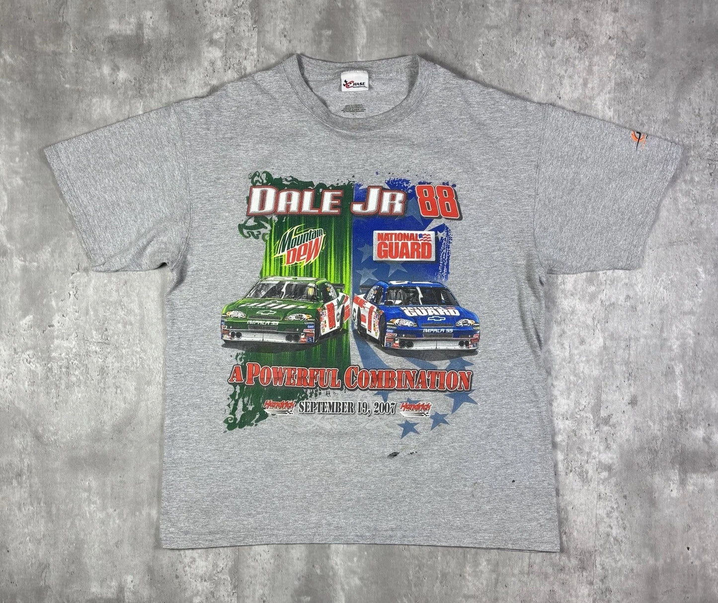Vintage Y2K Dale Jr 88 T Shirt Gray Chase Authentics Racing NASCAR Mens size L Unisex T-shirt, Sweatshirt, Hoodie, Long Sleeve Tee - T-Shirt, Sweatshirt, Hoodie