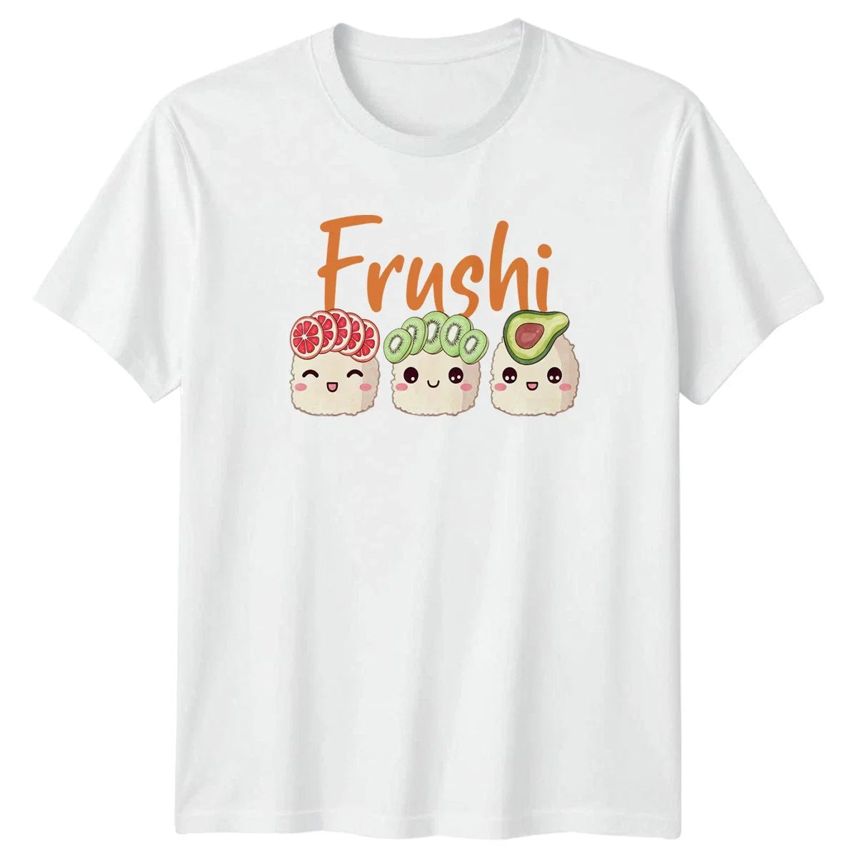 Frushi T-Shirt Fruit Sushi Kawaii Food Birthday Gift For Him And Her Unisex T-shirt, Sweatshirt, Hoodie, Long Sleeve Tee - T-Shirt, Sweatshirt, Hoodie