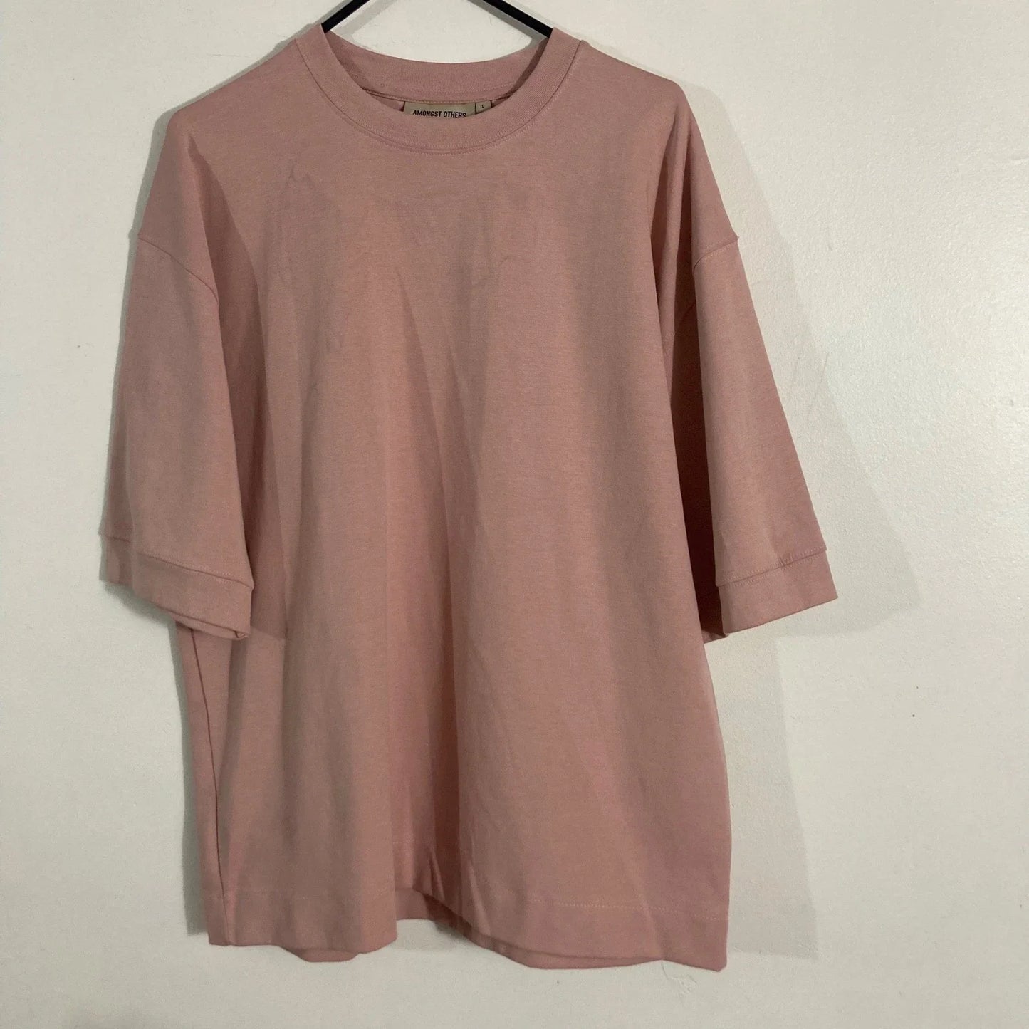 AMONGST OTHERS T-Shirt Mens Large Pink Good Boxy Drop Shoulder NYC STAPLE Unisex T-shirt, Sweatshirt, Hoodie, Long Sleeve Tee - T-Shirt, Sweatshirt, Hoodie
