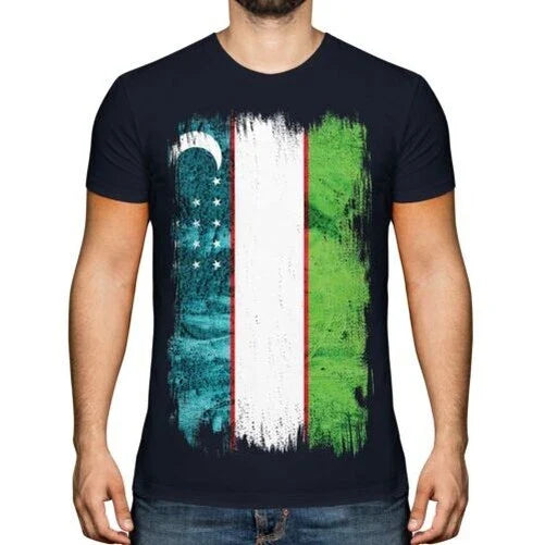 Usbekistan Grunge Flagge Herren T-Shirt Usbekisches Usbek Geschenk Unisex T-shirt, Sweatshirt, Hoodie, Long Sleeve Tee - T-Shirt, Sweatshirt, Hoodie