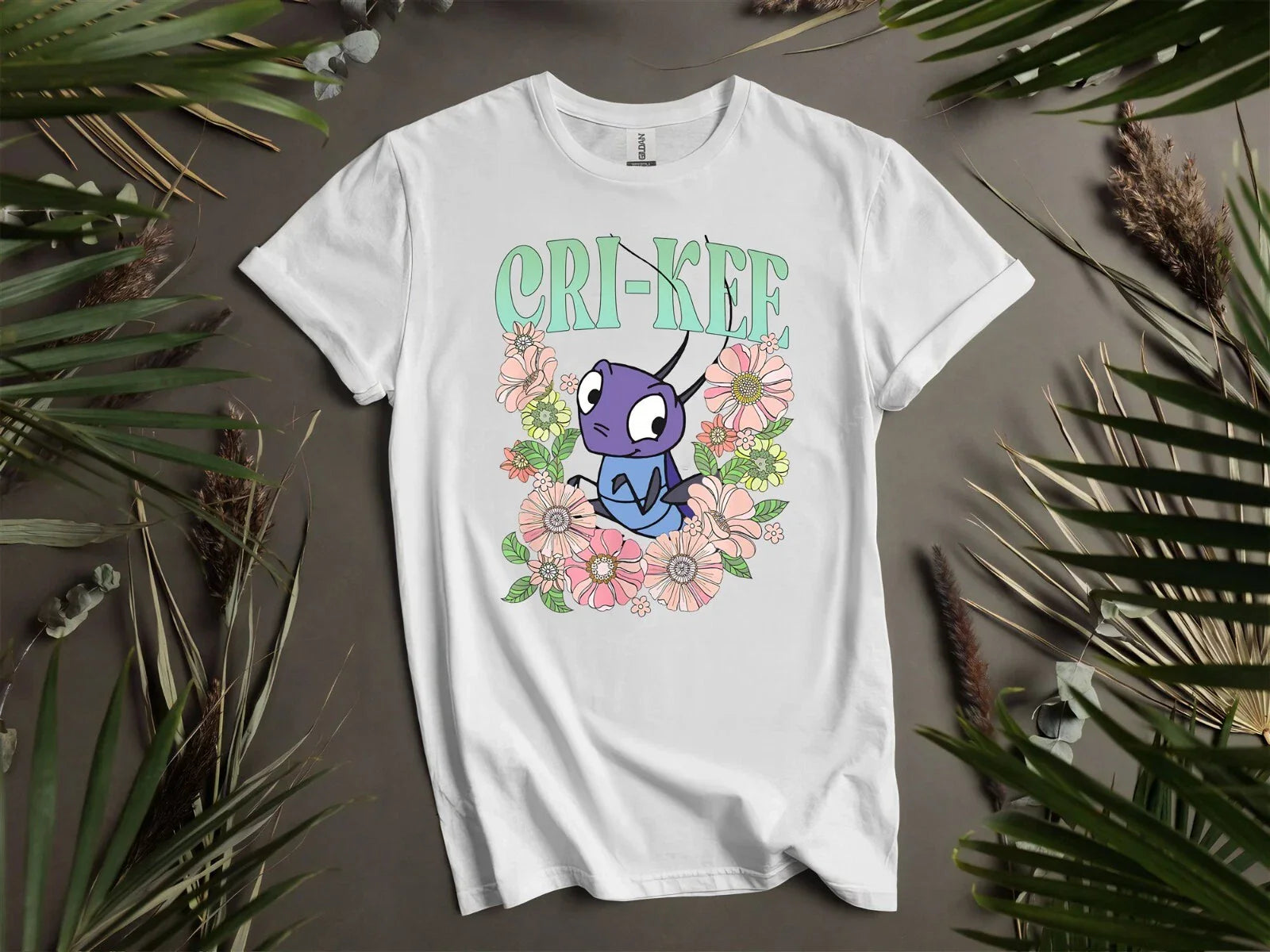 Cri Kee Floral Retro Mulan T Lucky Cricket Hoodie Tshirt Men Women Unisex AD207 Unisex T-shirt, Sweatshirt, Hoodie, Long Sleeve Tee - T-Shirt, Sweatshirt, Hoodie