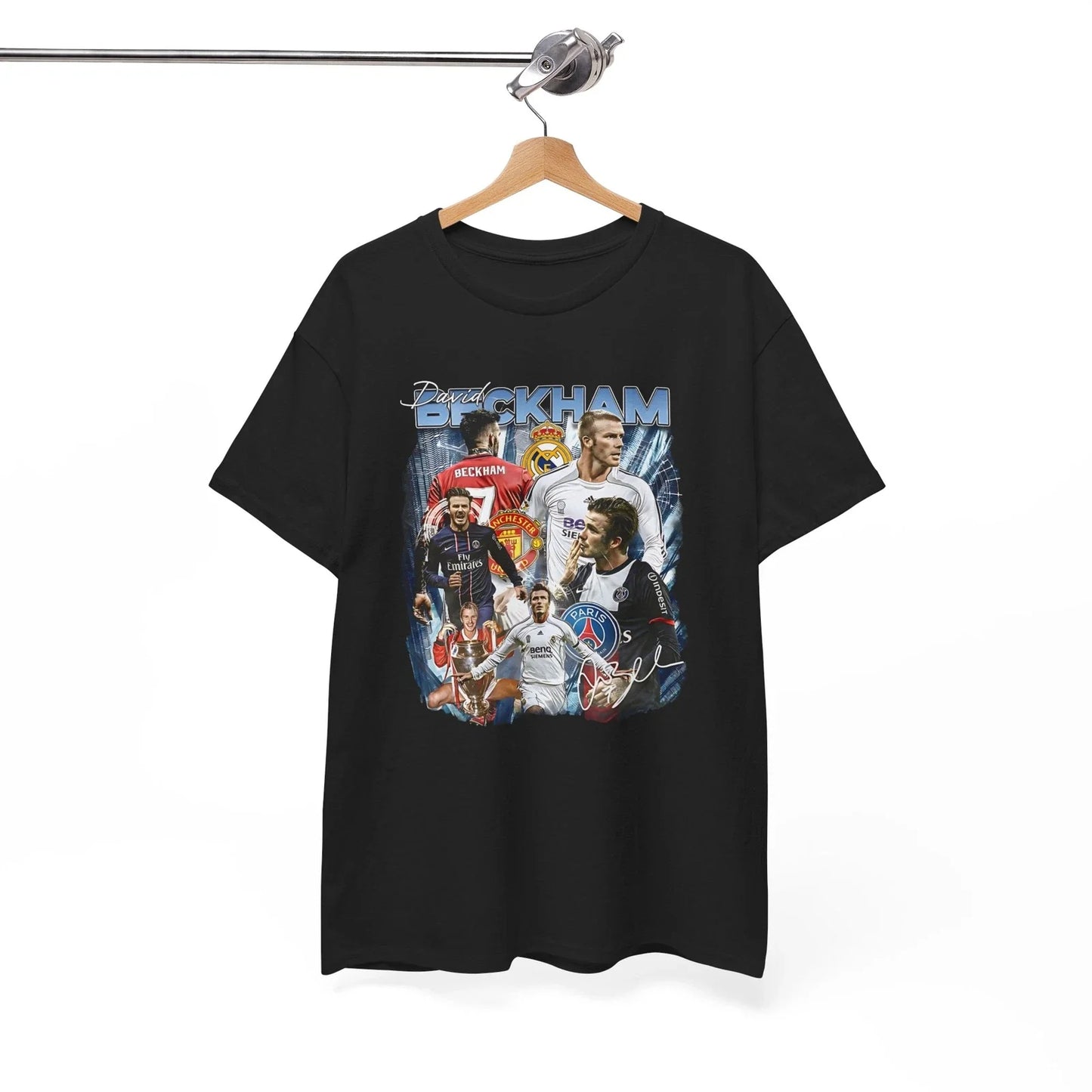 David Beckham Bootleg Vintage Graphic Tee - Retro Soccer Icon Fan Shirt Unisex T-shirt, Sweatshirt, Hoodie, Long Sleeve Tee - T-Shirt, Sweatshirt, Hoodie