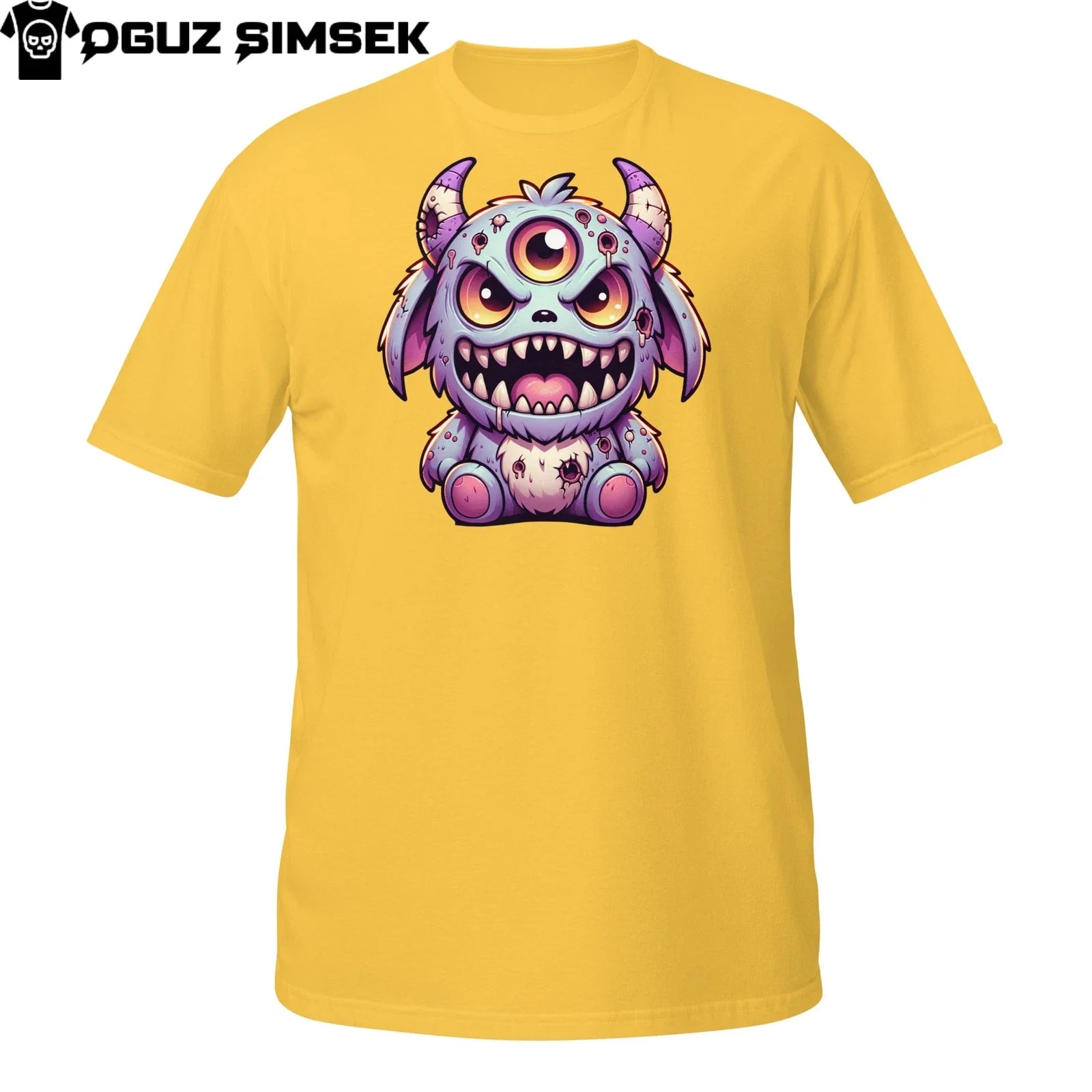 3-Eyed Cute Monster T-Shirt | Pastel Goth Plush Horror Design | Creepy Kawaii Unisex T-shirt, Sweatshirt, Hoodie, Long Sleeve Tee - T-Shirt, Sweatshirt, Hoodie