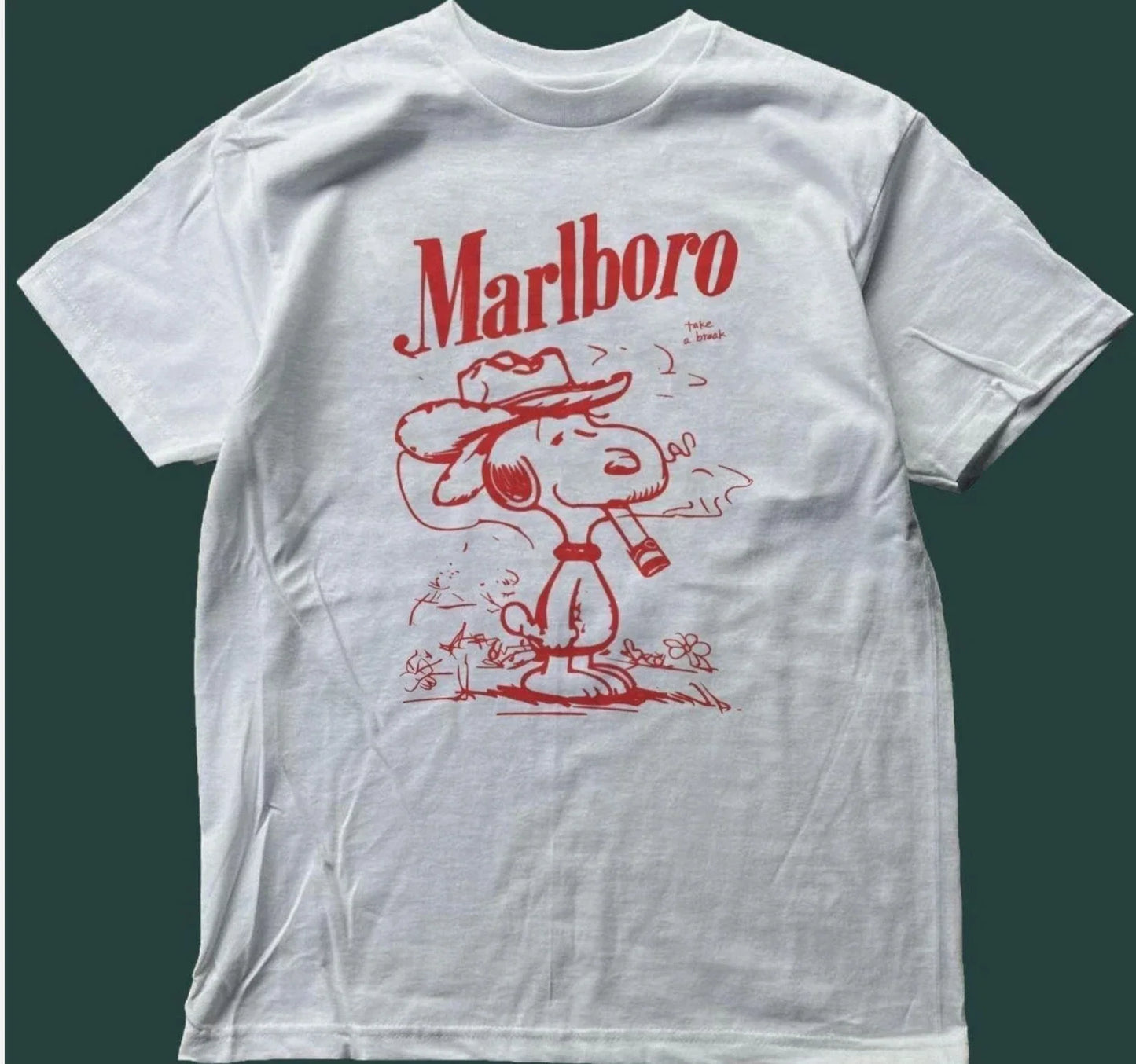 Marlboro Sn0opy Take a Break Graphic T-Shirt Unisex T-shirt, Sweatshirt, Hoodie, Long Sleeve Tee - T-Shirt, Sweatshirt, Hoodie