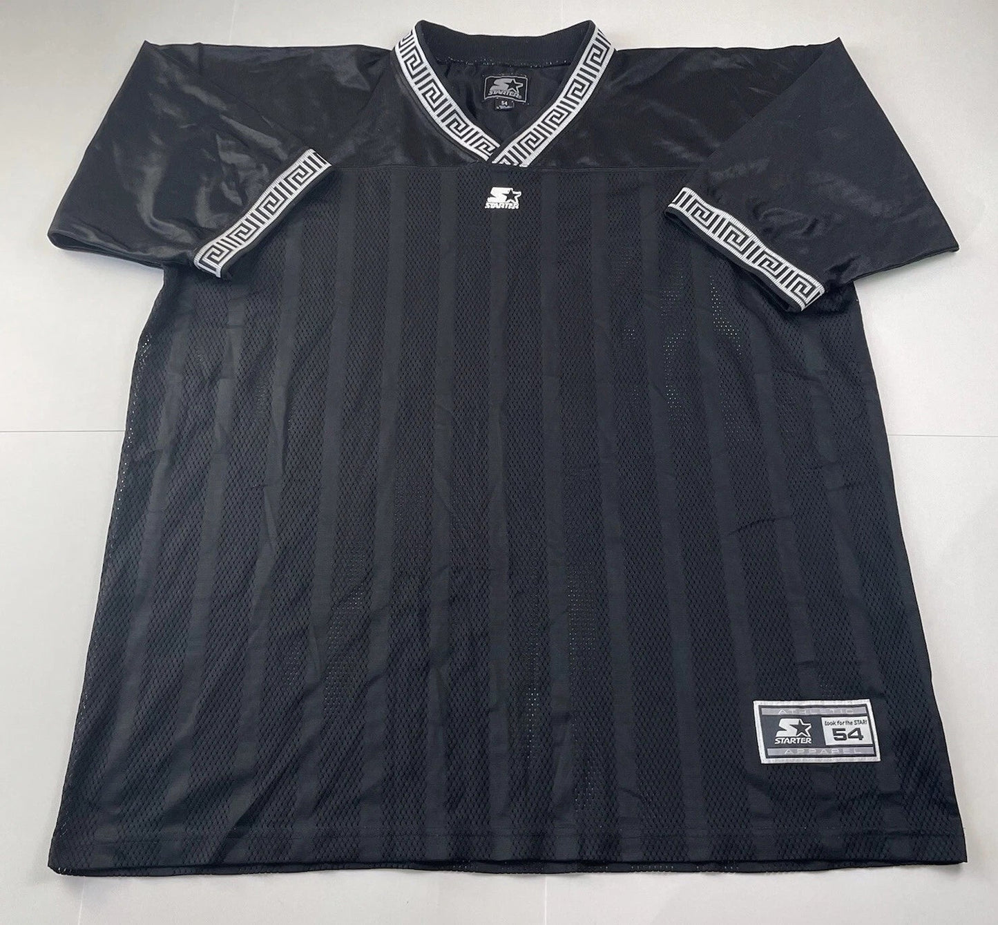 Vintage Starter Mens Soccer Jersey Sz XXL 54 Black V Neck Embroidered Wicking Unisex T-shirt, Sweatshirt, Hoodie, Long Sleeve Tee - T-Shirt, Sweatshirt, Hoodie
