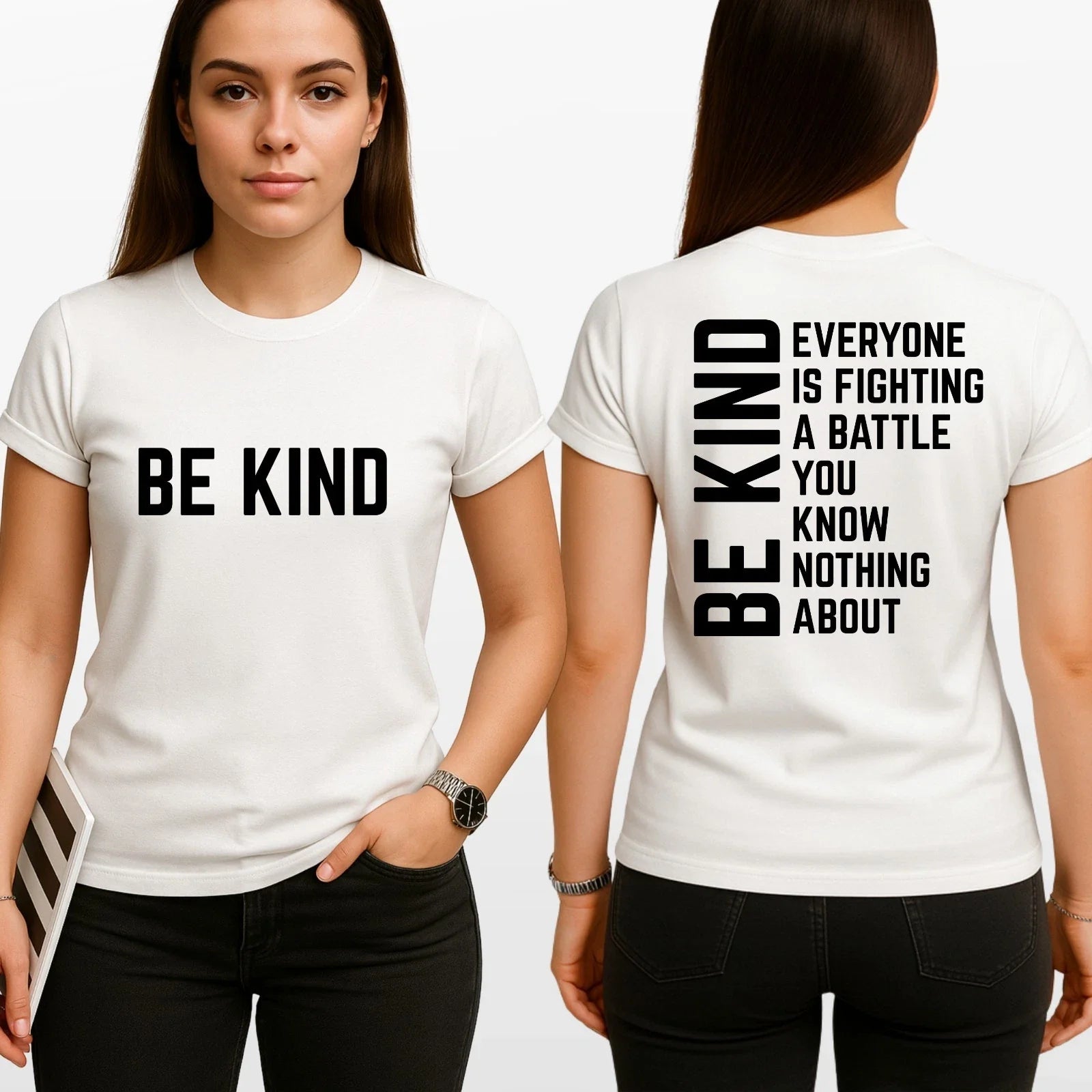 Be Kind Adult T-Shirt Mental Health Awareness Kindness Unisex Gift Tee Unisex T-shirt, Sweatshirt, Hoodie, Long Sleeve Tee - T-Shirt, Sweatshirt, Hoodie