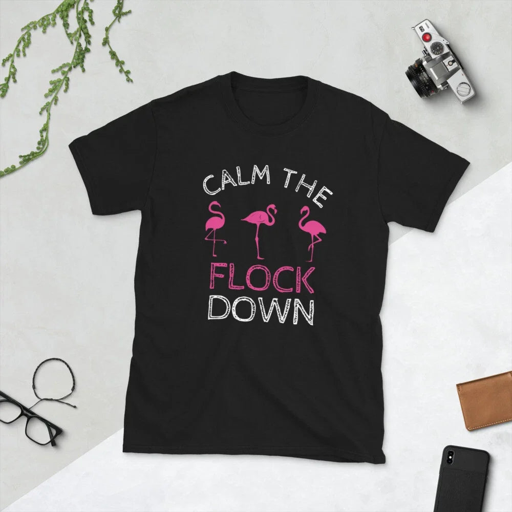 Funny Flamingo Summer design, Short-Sleeve Unisex T-Shirt Unisex T-shirt, Sweatshirt, Hoodie, Long Sleeve Tee - T-Shirt, Sweatshirt, Hoodie