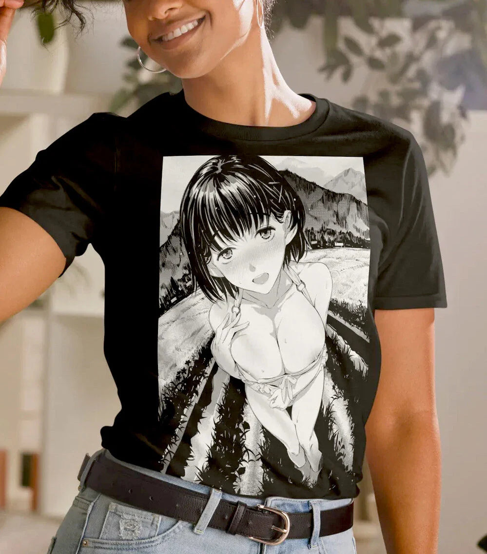 Anime Girl kawaii Haranuku Short-Sleeve Unisex T-Shirt Unisex T-shirt, Sweatshirt, Hoodie, Long Sleeve Tee - T-Shirt, Sweatshirt, Hoodie