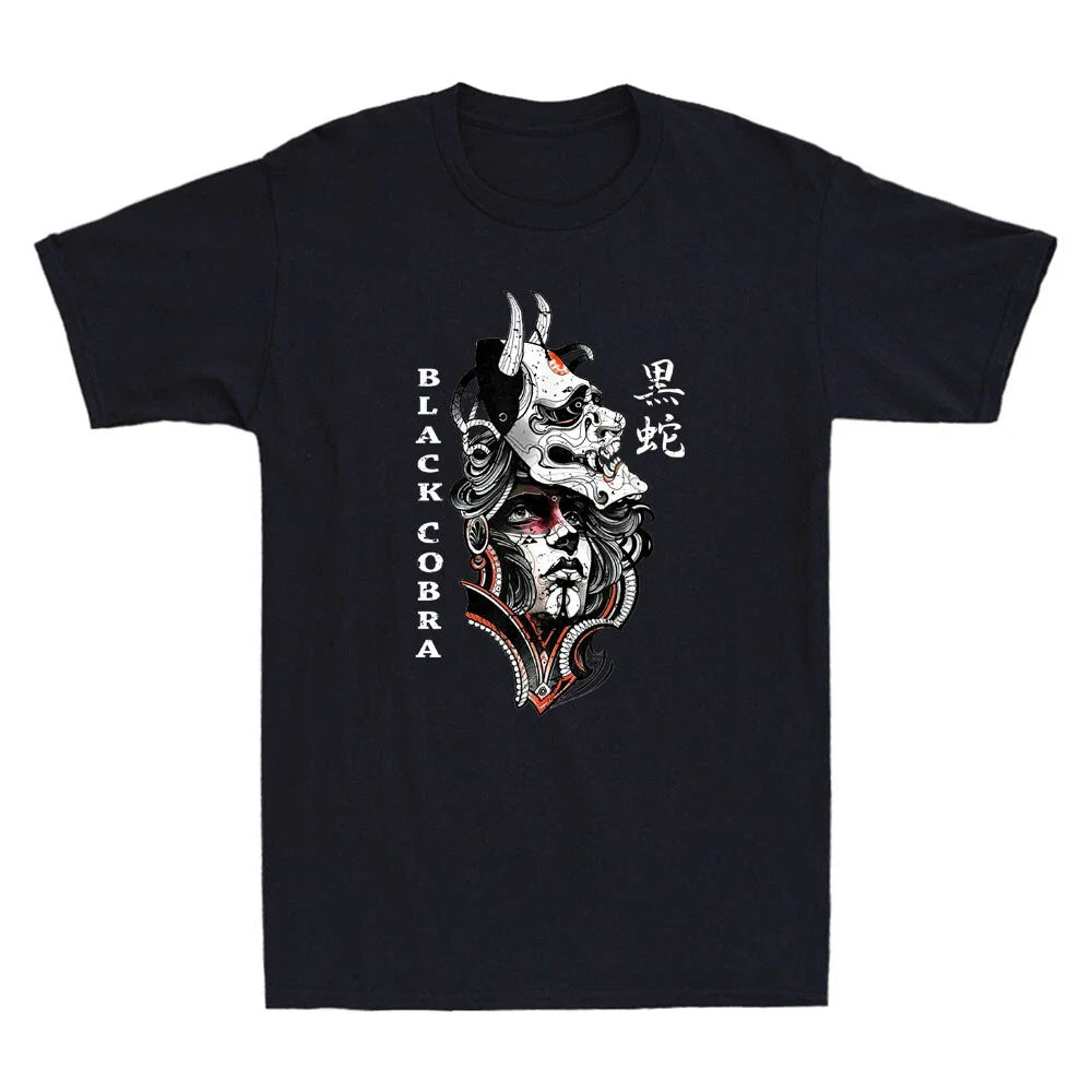 Japanese Tattoo Demon Aesthetic Art Oni Devil Hanya Mask Vintage Men's T-Shirt Unisex T-shirt, Sweatshirt, Hoodie, Long Sleeve Tee - T-Shirt, Sweatshirt, Hoodie