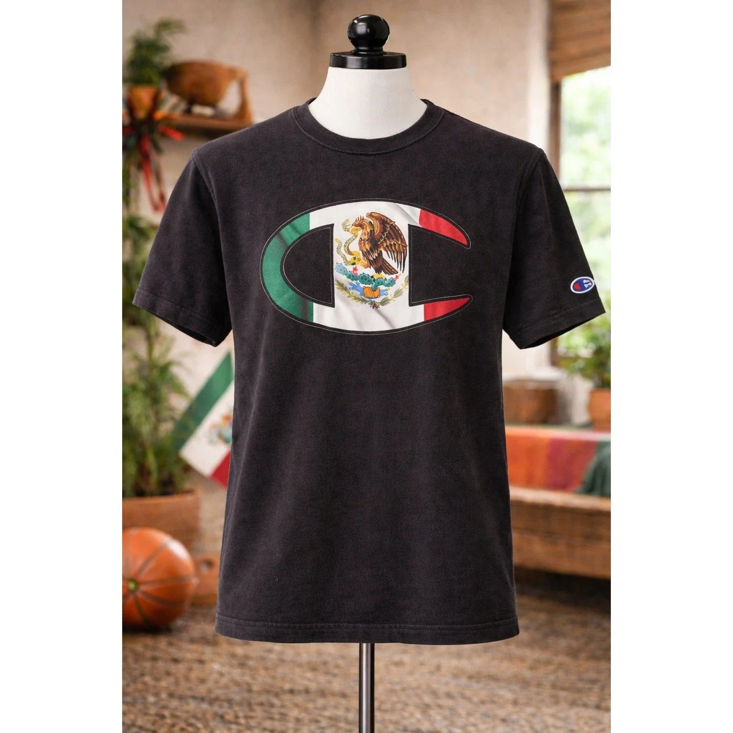 Vintage Y2K Champion Mexican Flag Shirt Small Unisex T-shirt, Sweatshirt, Hoodie, Long Sleeve Tee - T-Shirt, Sweatshirt, Hoodie