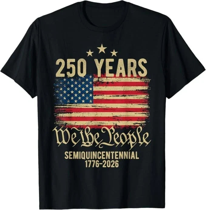 250 Years American Flag 250th Anniversary USA T-Shirt Unisex T-shirt, Sweatshirt, Hoodie, Long Sleeve Tee - T-Shirt, Sweatshirt, Hoodie