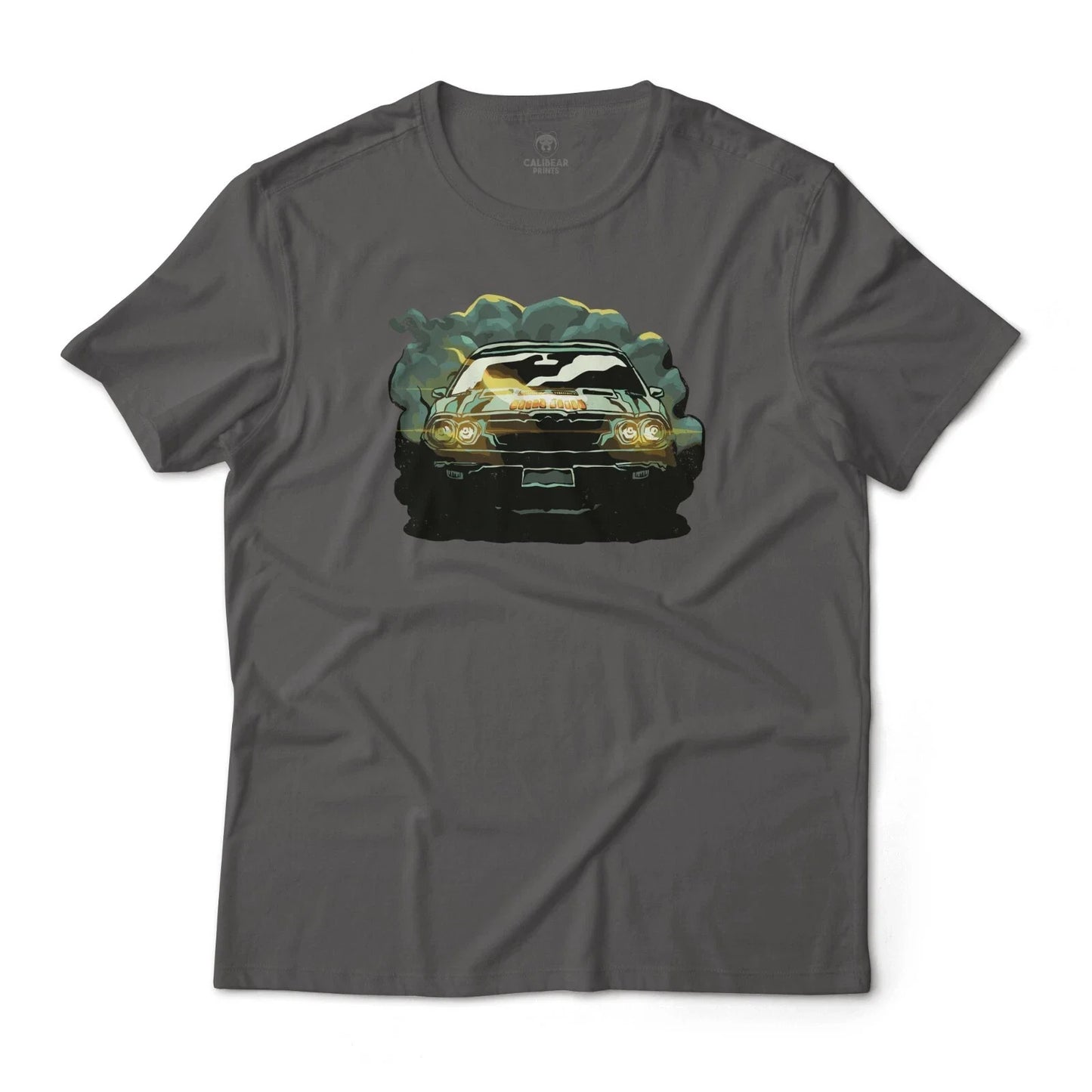 Dark Smokey Muscle Car Comic Aesthetic Style Graphic T-Shirt Unisex T-shirt, Sweatshirt, Hoodie, Long Sleeve Tee - T-Shirt, Sweatshirt, Hoodie