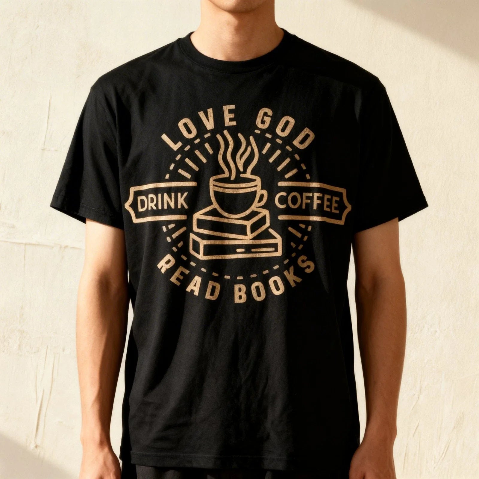 Love God Drink Coffee Read Books Lovers Vintage Christian T-Shirt Unisex T-shirt, Sweatshirt, Hoodie, Long Sleeve Tee - T-Shirt, Sweatshirt, Hoodie